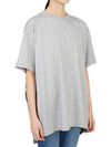 Bag Check Panel Overfit Short Sleeve T-Shirt Gray - BURBERRY - BALAAN.