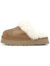 Women's Diskett Fleece Platform Slippers Brown - UGG - BALAAN 5