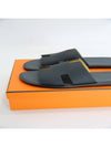 Izmir Leather Slippers Marine Brown - HERMES - BALAAN 4