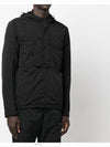 Chrome R Goggles Overshirt Hooded Jacket Black - CP COMPANY - BALAAN 3