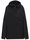 Men's Nylon Zipper Popover Anorak Black - CP COMPANY - BALAAN 1