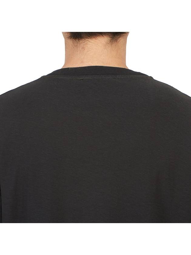 Logo Print Cotton Short Sleeve T-Shirt Fade Black - ACNE STUDIOS - BALAAN 8