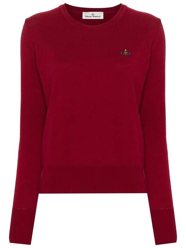 ORB Logo Knit Top Red - VIVIENNE WESTWOOD - BALAAN 3