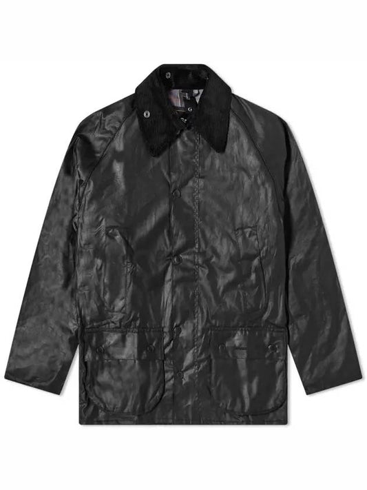 Bedale Wax Half Lined Jacket Black - BARBOUR - BALAAN 1