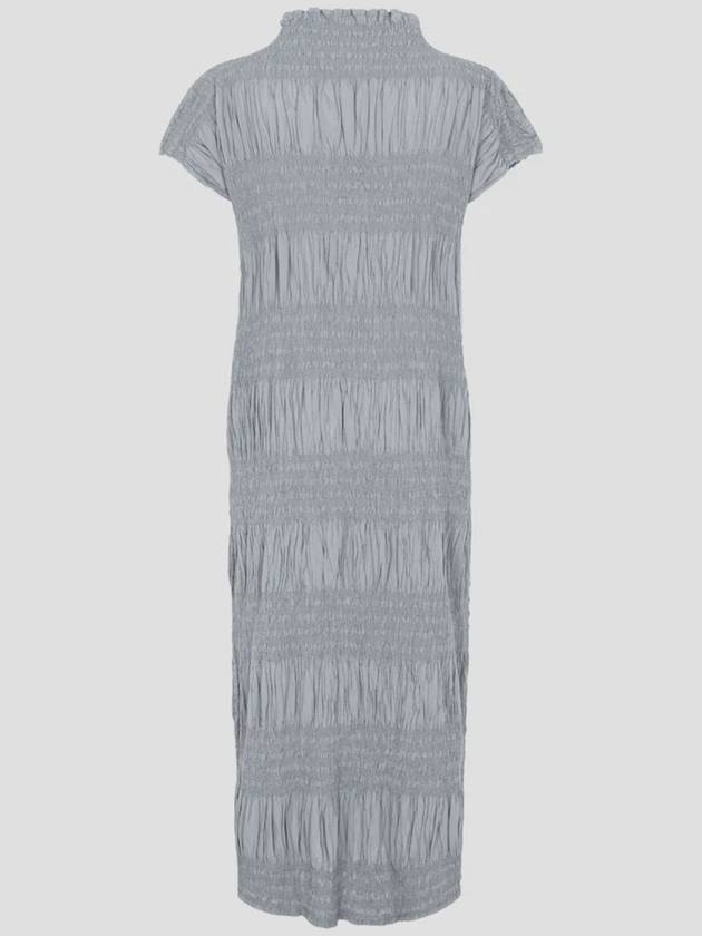 Me Shrink Striped Dress One Piece Gray Free Size August 24 - ISSEY MIYAKE - BALAAN 2