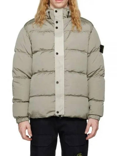 41419 Nylon Metal Econyl Hooded Down Jacket Grey - STONE ISLAND - BALAAN 2