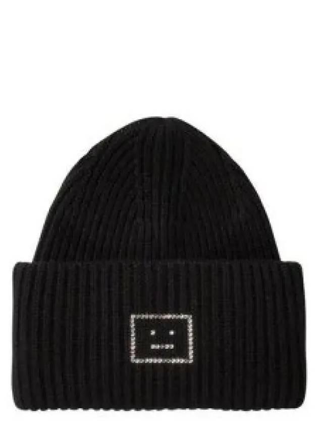 Face Logo Beanie Black - ACNE STUDIOS - BALAAN 2