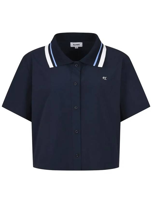 Collar knit color combination short sleeve shirt MW4MB311 - P_LABEL - BALAAN 8