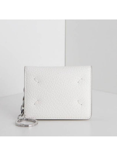 Stitch Keychain Bifold Card Wallet White - MAISON MARGIELA - BALAAN 2