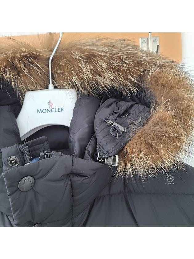 Cluny Long Down Jacket Black - MONCLER - BALAAN 8