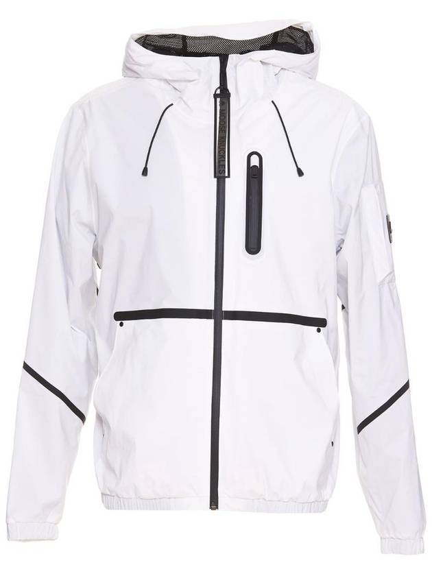 Drawstring Hooded Windbreaker White - MOOSE KNUCKLES - BALAAN 1