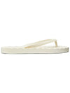 Kira Logo Flip Flops Ivory - TORY BURCH - BALAAN 3