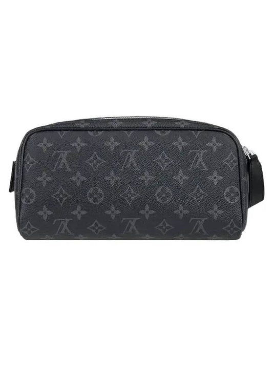 Dopp Kit Toilet Monogram Eclipse Pouch Bag Black - LOUIS VUITTON - BALAAN 1