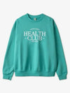 Health Club Print Cotton Sweatshirt Mint - SPORTY & RICH - BALAAN 2