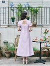 MET puff sleeve long dress pink - METAPHER - BALAAN 9