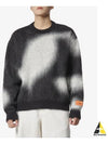 Sweater HMHE013F23KNI002 1001 black - HERON PRESTON - BALAAN 2