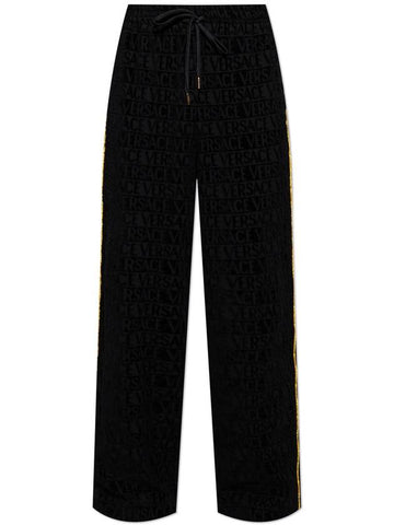 Versace Home Pants With Logo, Unisex, Black - VERSACE - BALAAN 1