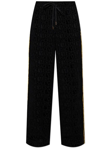 Versace Home Pants With Logo, Unisex, Black - VERSACE - BALAAN 1