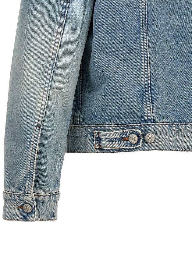 Mm6 Maison Margiela Denim Jacket With Used Effect - MAISON MARGIELA - BALAAN 4