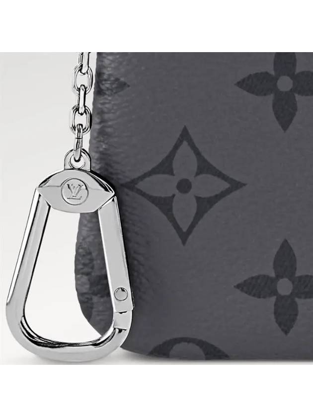 Monogram Key Pouch Key Holder Grey - LOUIS VUITTON - BALAAN 5