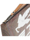 Paisley Pegasus Logo Clutch Bag Brown - ETRO - BALAAN 9