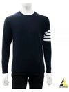 4 Bar Armband Milano Stitch Knit Top Navy - THOM BROWNE - BALAAN 2