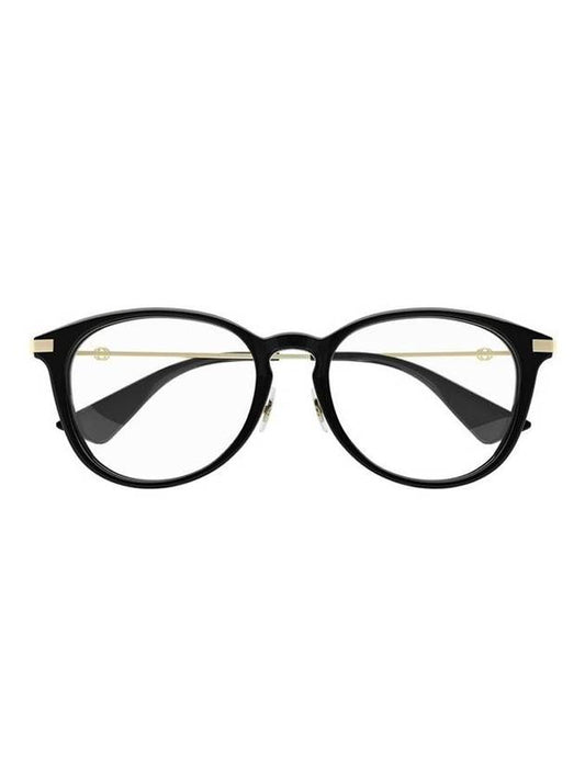 Eyewear round horn rimmed glasses black - GUCCI - BALAAN 1