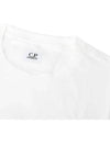 Logo Print Short Sleeve T-Shirt White - CP COMPANY - BALAAN 4