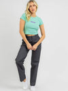 AU Australia SOUL RIB Crop T Shirt ST121000 Cabbage WOMENS - STUSSY - BALAAN 5