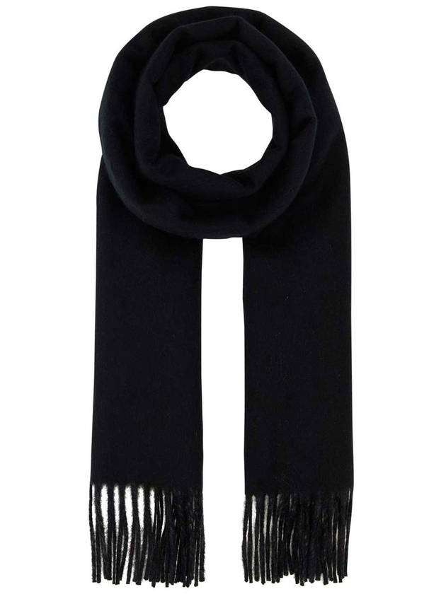 Check Reversible Cashmere Scarf Charcoal Black - BURBERRY - BALAAN 2