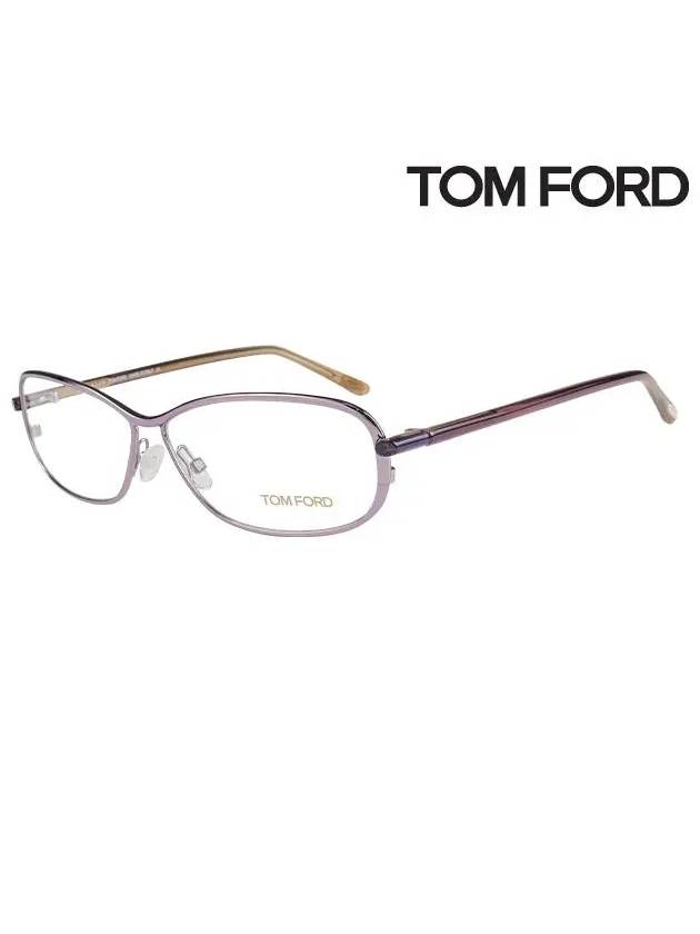 Eyewear Oval Metal Eyeglasses Lilac - TOM FORD - BALAAN 3