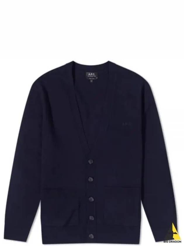 Men's Theo Wool Cardigan Navy - A.P.C. - BALAAN 2