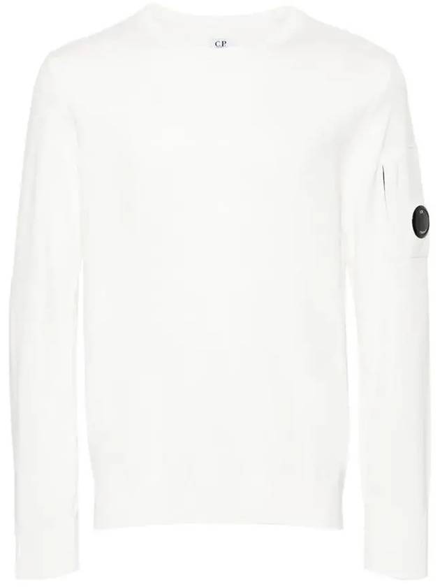 Cotton Crepe Knit Top White - CP COMPANY - BALAAN 3