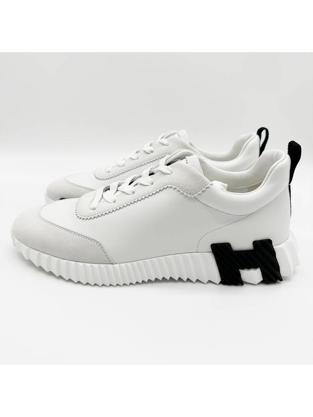 Bouncing Low Top Sneakers White - HERMES - BALAAN 3