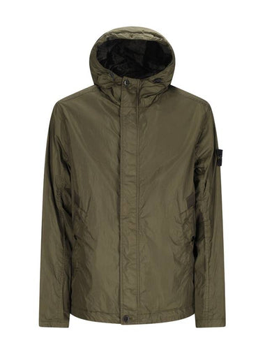 WINDPROOF HOODED JACKET WITH DROPPROOF - STONE ISLAND - BALAAN 1