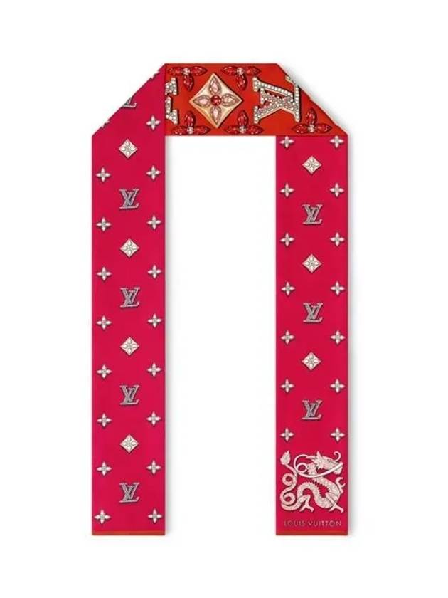 Precious Dragon Silk Scarf Red - LOUIS VUITTON - BALAAN 3