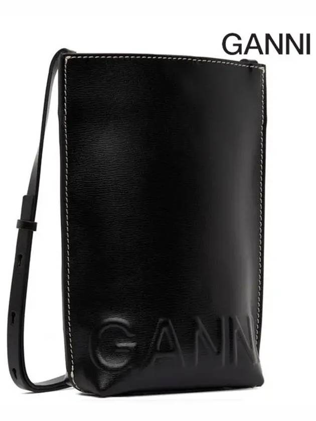 Small Banner Cross Bag Black - GANNI - BALAAN 3