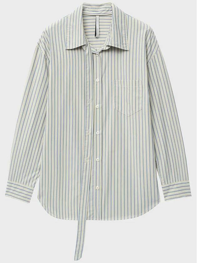 Detachable Overfit Striped Shirt - NOIRER FOR WOMEN - BALAAN 4