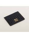 Matelasse Nappa Leather Card Wallet Black - MIU MIU - BALAAN 3