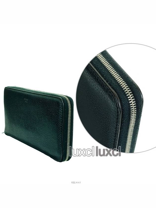 Zipped leather women s long wallet - CELINE - BALAAN 4