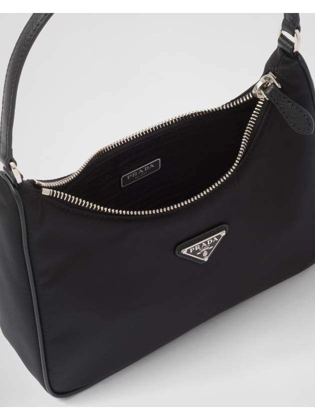 Re-Edition 2005 Saffiano Trimming Re-Nylon Shoulder Bag Black - PRADA - BALAAN 5