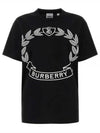 Oak Leaf Logo Short Sleeve T-Shirt Black - BURBERRY - BALAAN 2