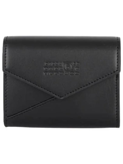 Japanese 6 Leather Card Wallet Black - MAISON MARGIELA - BALAAN 2