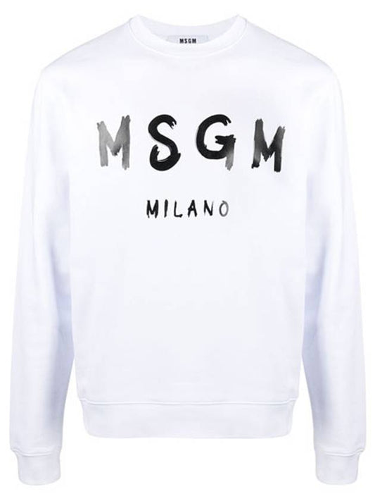 logo print sweatshirt white - MSGM - BALAAN.