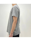 Zafferh Logo Cotton Short Sleeve T-Shirt Grey - ISABEL MARANT - BALAAN 5