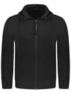 Diagonal Raised Fleece Goggles Hooded Jacket Black - CP COMPANY - BALAAN 3