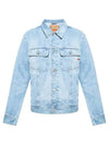 Cotton Denim Jacket Blue - DIESEL - BALAAN 2