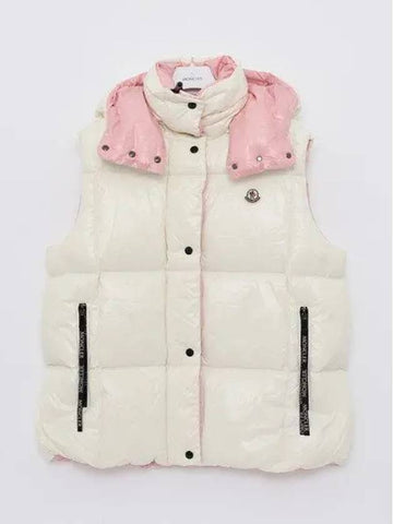 LUZULE patch logo hooded padded vest women s jacket 1A00102 68950 034 1043990 - MONCLER - BALAAN 1