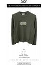 Couture Embroidered Cashmere Jersey Knit Top Green - DIOR - BALAAN 3