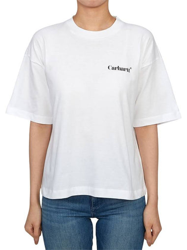 Fold Leo Women s Short Sleeve T Shirt I034007 02XX - CARHARTT WIP - BALAAN 1